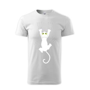 Kapaszkodó macskás póló férfi póló 