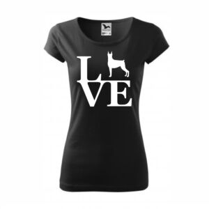 Love Boxer kutyás póló női póló