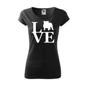 Love Bulldog kutyás póló női póló