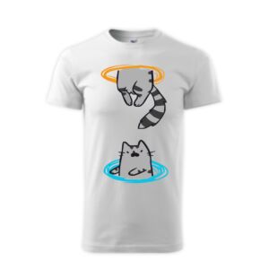 Portal Cat macskás póló Basic férfi póló