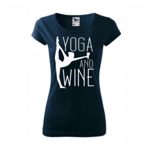 Yoga and Wine női póló