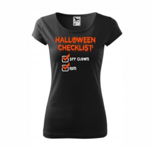 Halloween checklist halloweeni póló női póló