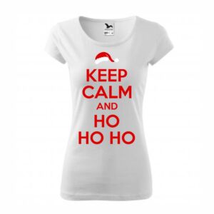 Keep calm and HO HO HO karácsonyi póló női póló