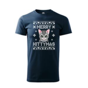 Kittymas macskás karácsonyi póló férfi póló 