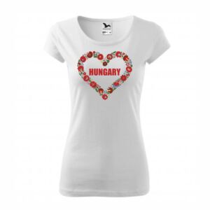 Hungary szív népies szurkolói női póló