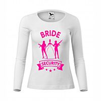Lánybúcsú - Bride security Hosszú ujjú női pamut póló