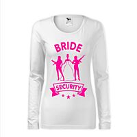 Lánybúcsú - Bride security Női Hosszú Ujjú Slim Póló