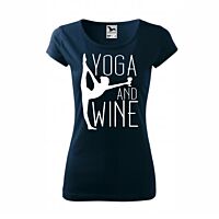 Yoga and Wine női póló